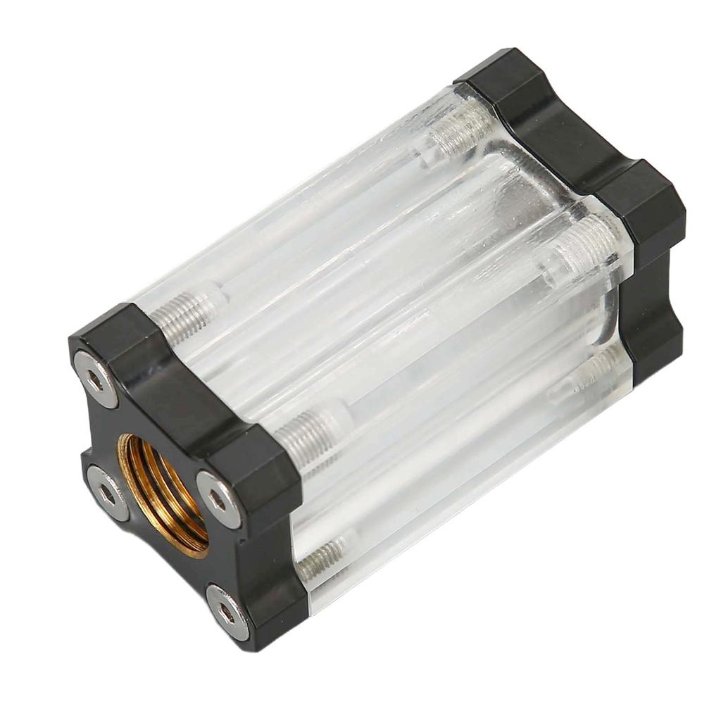 Water Cooling System Filter 40 Mesh Single Sided Filter Computer Water Cooling System Brass Acrylic G1/4 Thrd Liquid Filter