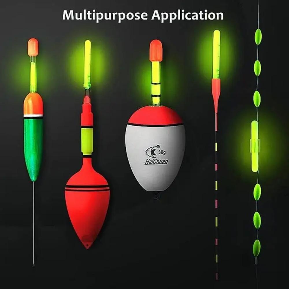 100 teile/satz Firefly Fluoreszierende Knicklicht Angeln Float Rod Licht Dark Glow Stick Angeln Knicklicht