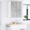 Wall Mounted Cabinet In Concrete Grey and White 30 X 31 X 80 Cm Particleboard
