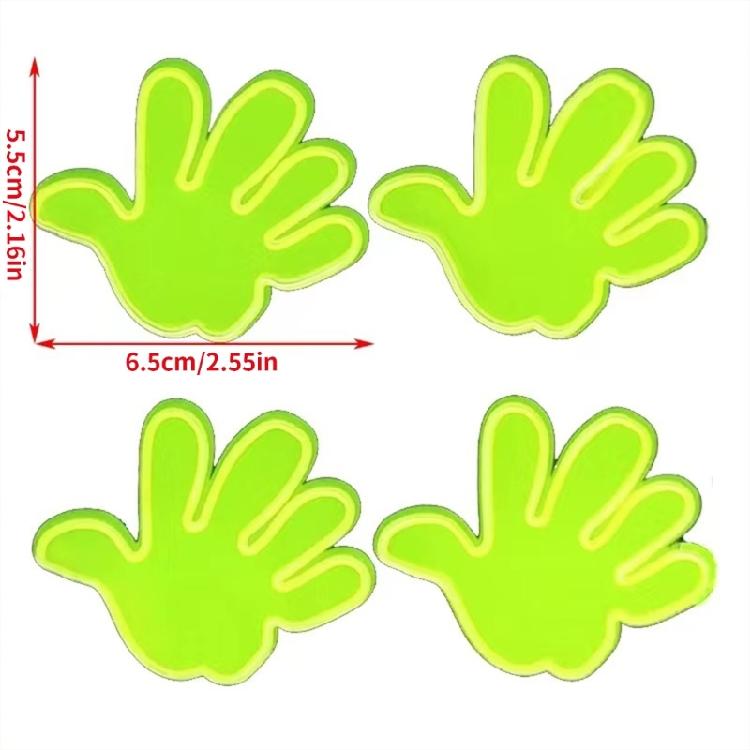 4pcs Bicycles Safety Reflector Stickers Waterproof & Long Lasting Easy Peeling Bicycles Stickers PVC Decals for Night Cycling