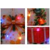 Yousheng 4Pcs/Set Christmas Ornament Set Santa Claus Reindeer Bear Wreath Shape Festive LED Ornament Set Holiday Decoration