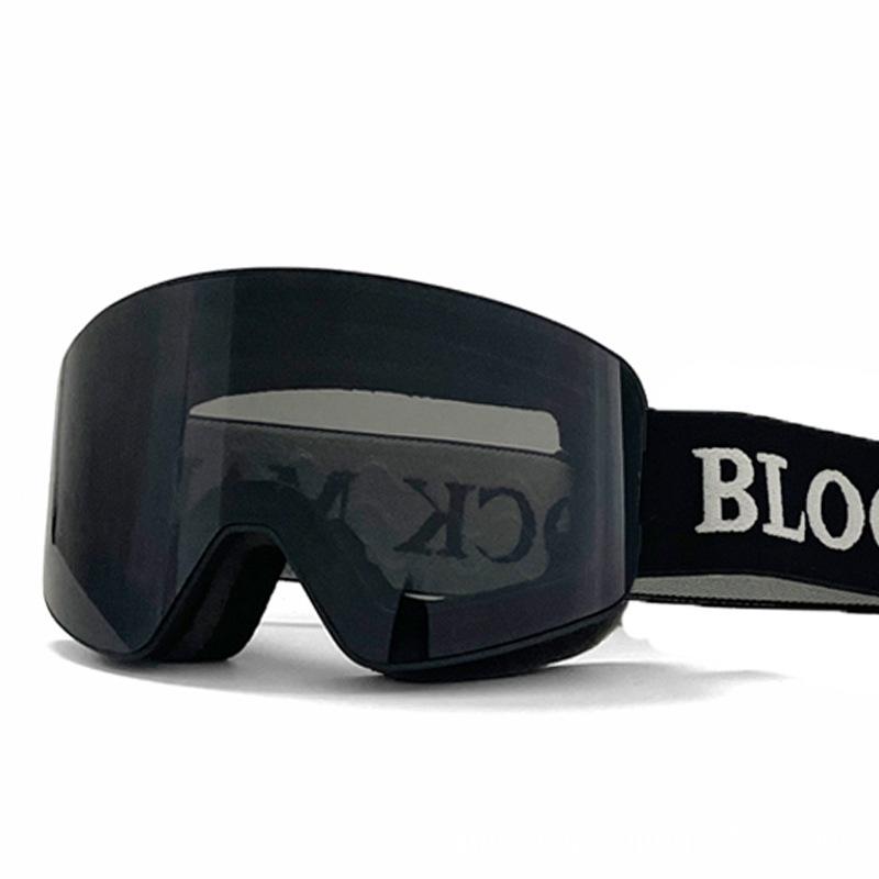 Ski goggles for men and women, adult-sized, with cylindrical lenses, double-layered anti-fog and windproof design, and a clip-on feature for