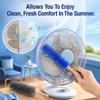 2PC Fan Cleaning Brush, Microfiber Duster Ideal for Electric and Blind, Reusable Fan Cleaner Brush Dust Remover, Non-disassembly Cleaning (Gray +