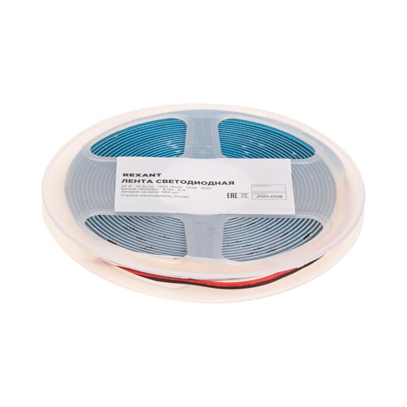 

Светодиодная лента Rexant 147-101 24В початок 10Вт м 384 Led м 4000к 8мм 5м IP20
