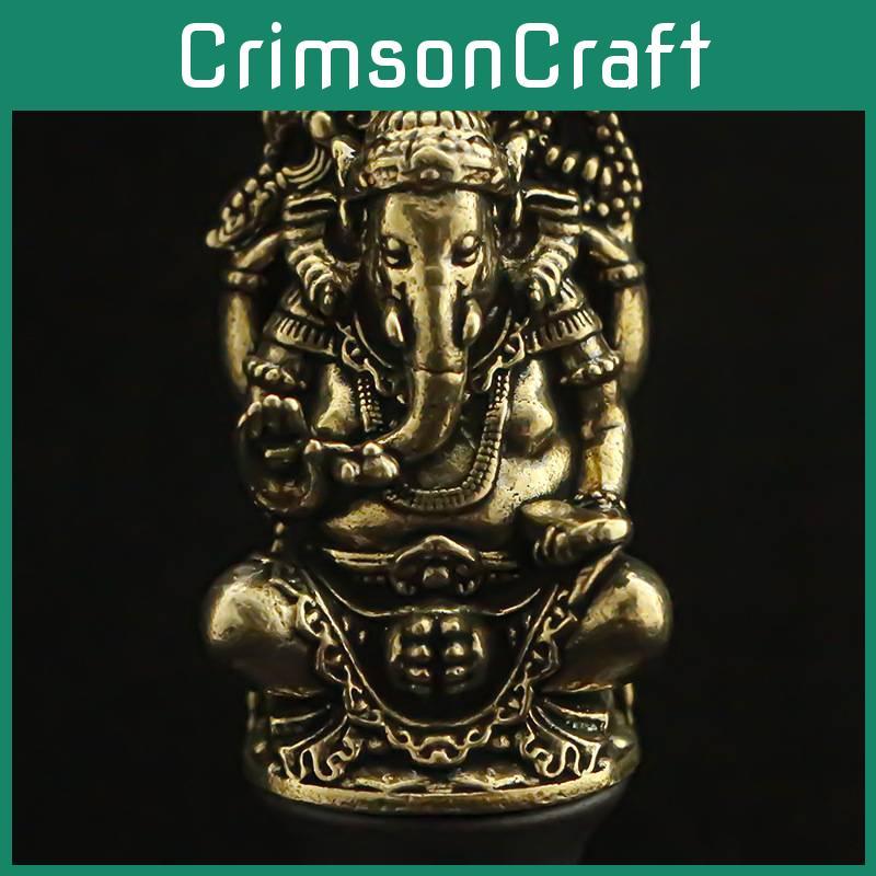 Buddhist Ganesha Lord Statue Elephant God Sculptur Desktop Decorative Ornaments
