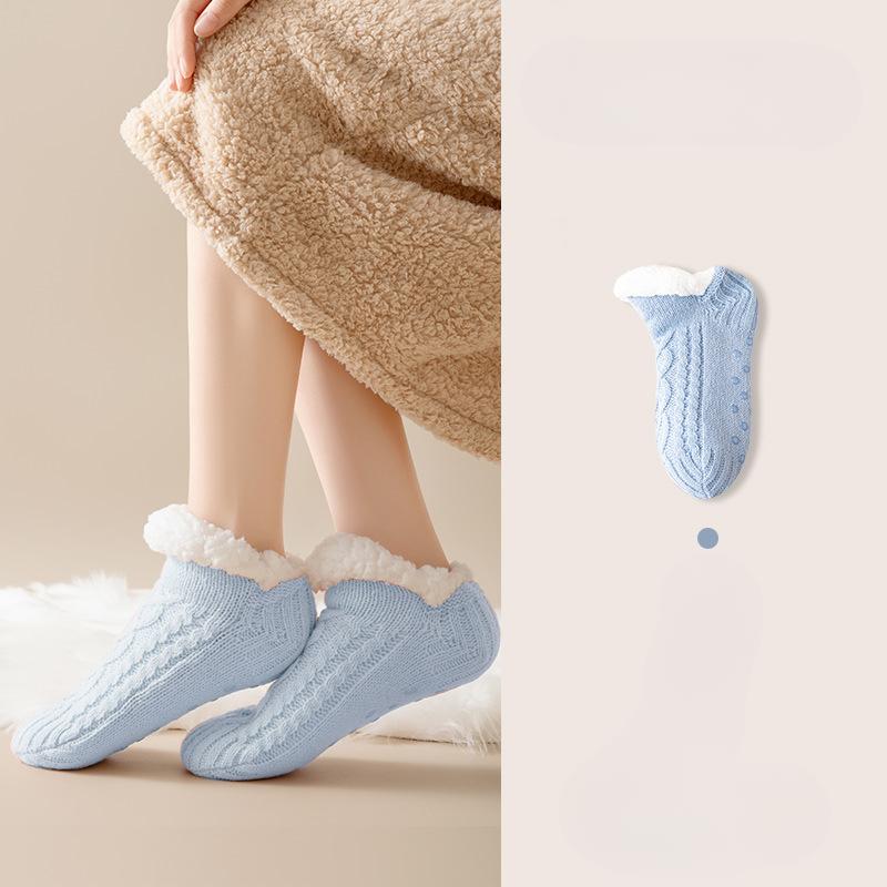 Șosete de podea Toamnă și Iarnă Gros de catifea Calde Șosete pentru picioare Șosete pentru femei Șosete de casă pentru dormit