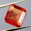 Sparkling Orange Sapphire 9.12 Ct Natural   Square Cut Loose Gemstone