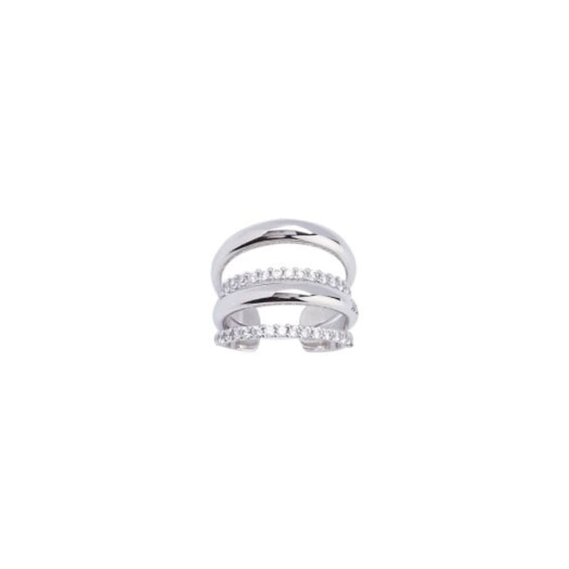 Viollina Double Arch Silver Ring