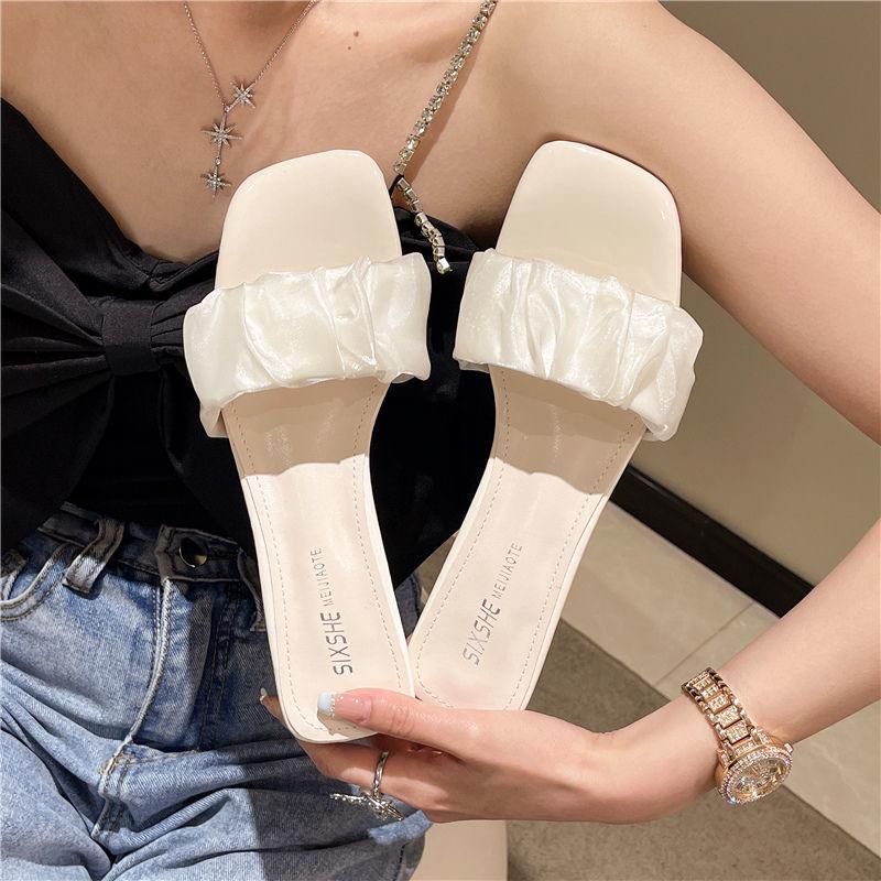 Women's Summer 2022 Crystal Chunky Heel Square Toe Sandals