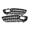 2Pcs Front Bumper Lower Fog Light Lamp Grilles Replacement Fit for A5 08‑11