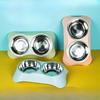 New Type of Pet Bowl, Stainless Steel Double Bowl Integrated, Cat and Dog Food Bowl, Anti-tipping Cat Food Bowl, Pet Food Utensils