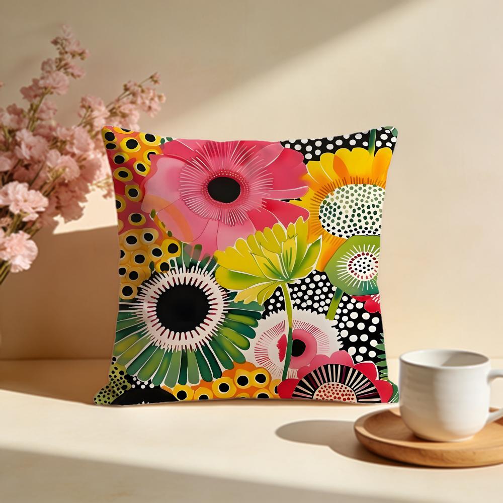 Federa Cuscino Trendy KKusama Yayoiiou Federa Cuscino Lavabile alla Moda Ideale per Divano Camera da Letto Decorazione Auto