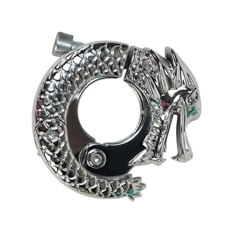 Electric Bike Handlebars Storage Hook, Alloy Fashion Rings Clip for Helmets, Backpacks, Grocery Bag and Riding Accessories