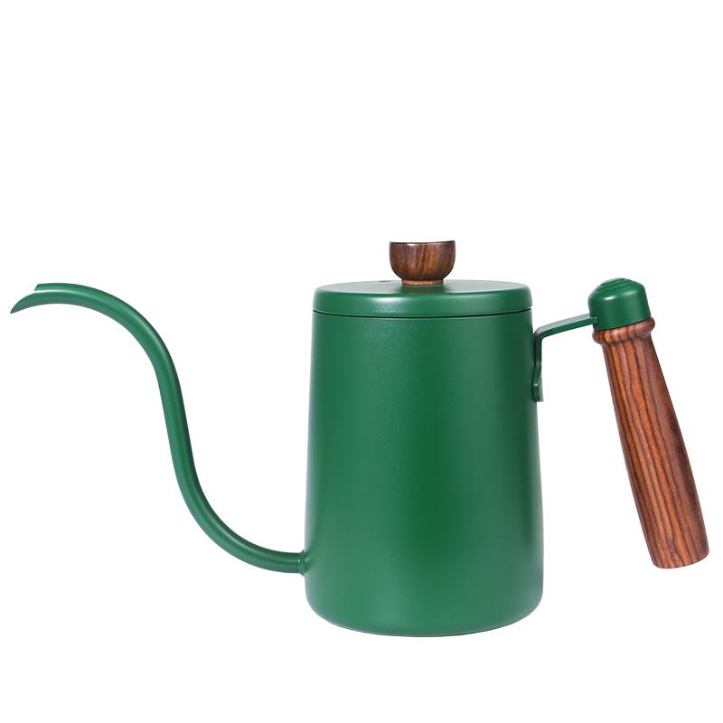 With Siphon Kettle Gooseneck Coffee Solid Wood Handle