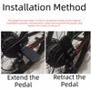 Anti Slip Surface Bicycle Rear Foot Pegs Aluminum Zinc Zinc Alloy Passenger Footrests  Motorcycle