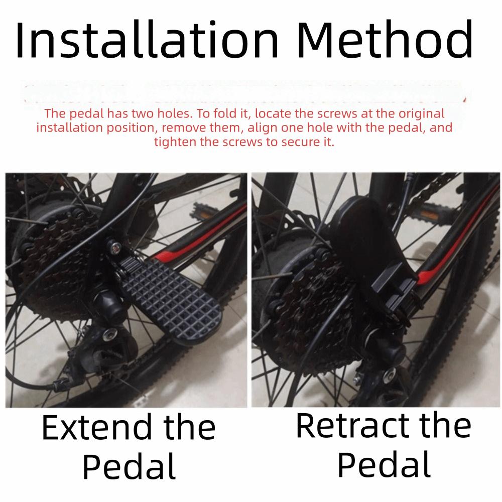 Anti Slip Surface Bicycle Rear Foot Pegs Aluminum Zinc Zinc Alloy Passenger Footrests Motorcycle