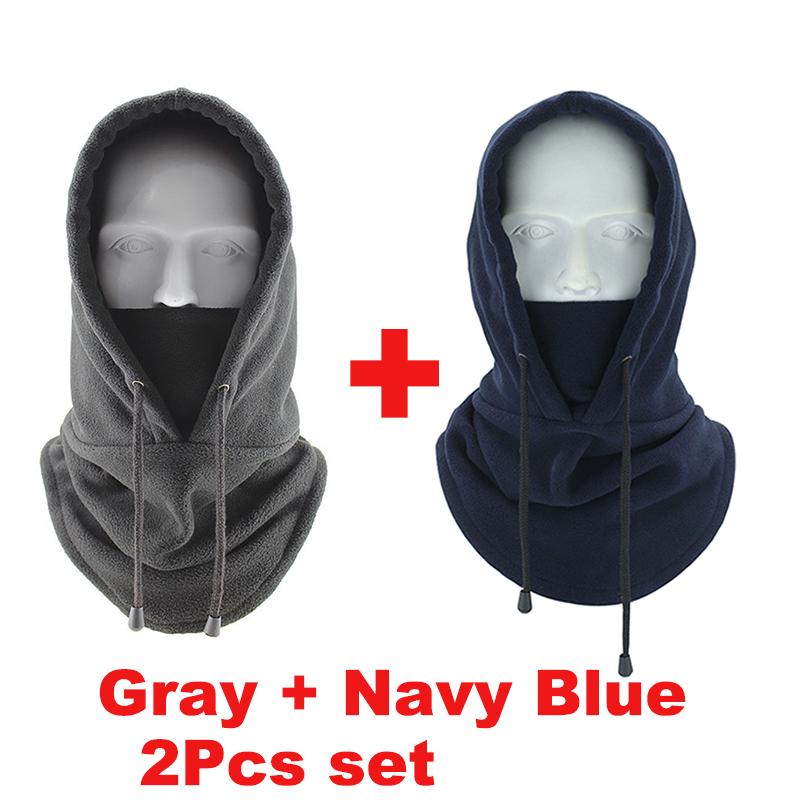 Winter Warm Balaclava Motorcycle Riding Full Face Mask Hat Thermal Windproof Cycling Cap Men Women Fleece Neck Warmer Scarf Hats