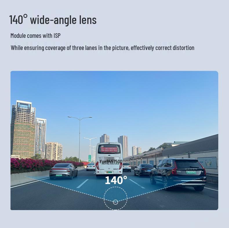 HD Hidden Dash Cam with Android Navigation, USB Recorder & ADAS