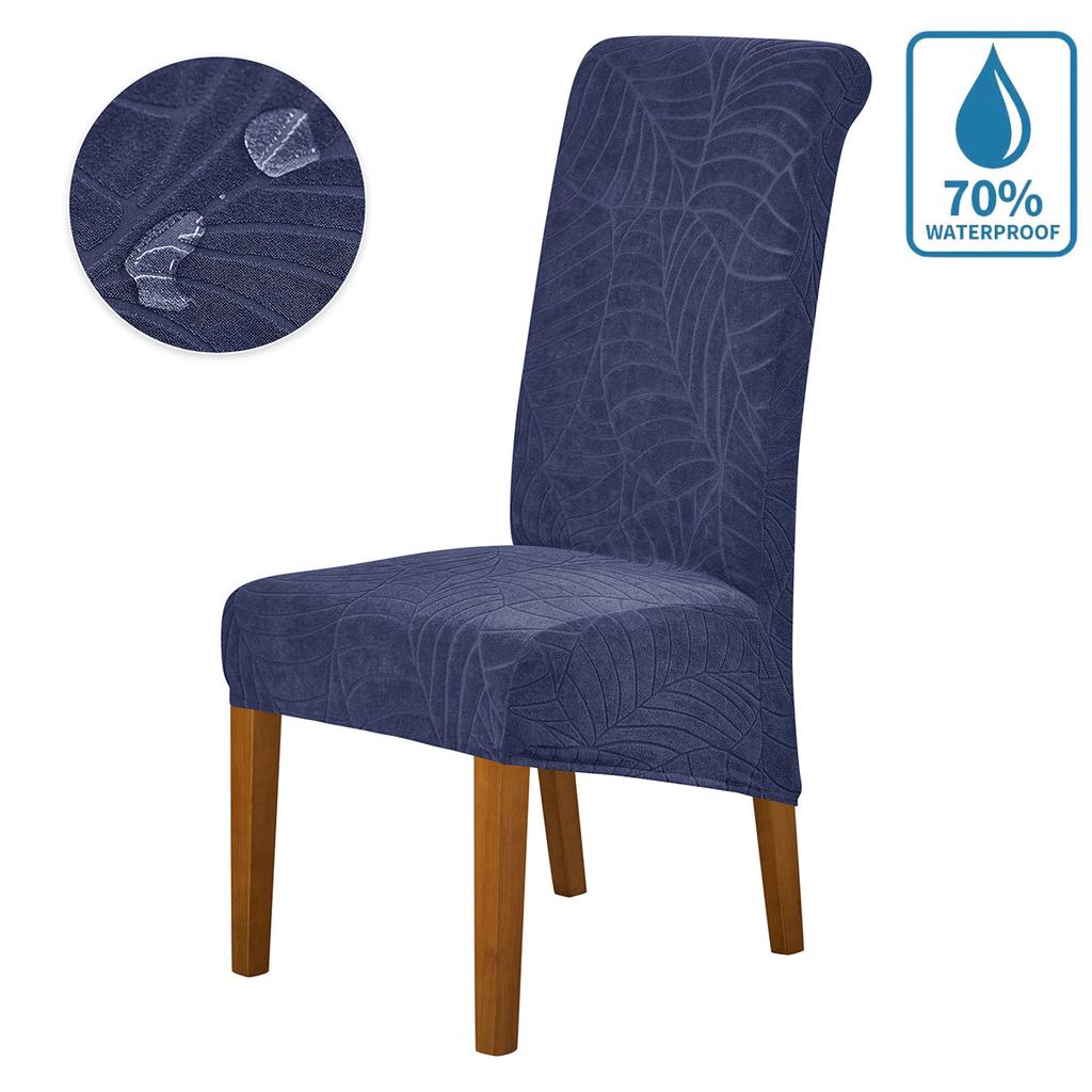 Water-Repellent Anti-Slip Office Chair Cover Universal Patterned Sleighback Chair Slipcovers Luxury Stretchable Seat Cover