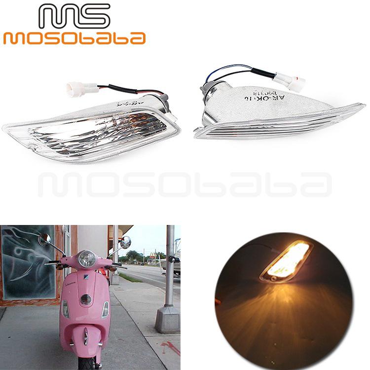 

Front Turn Signal Light for Piaggio Vespa LX/LXV 50-150cc 2-Stroke, Motorcycle Part Other