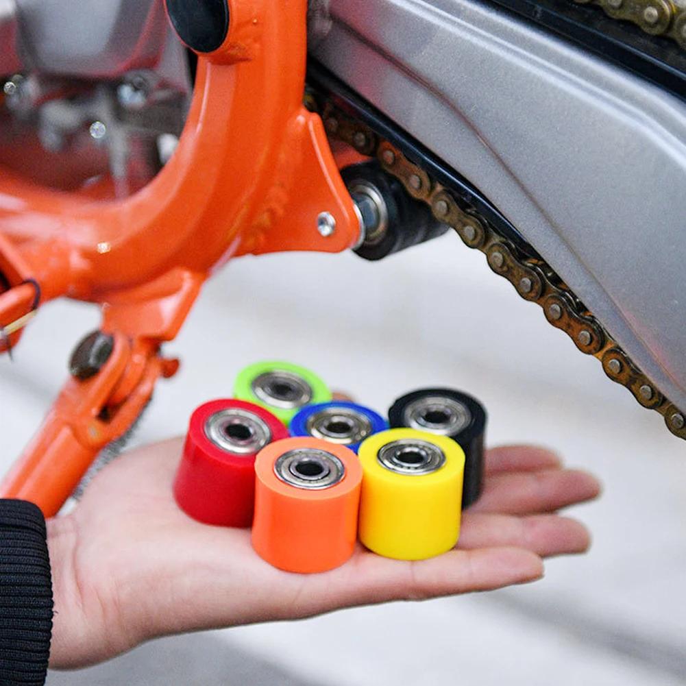 Motorcycle Chain Pulley Roller Tensioner Wheel Guide 8mm for XR CR CRF 125 250 450 Pit Pro Dirt Bike Motocross Motorbike