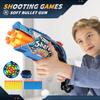 Children Air Soft Bullet Gun Toys Graffiti Shark Color Scheme 6-Round Automatic Safe Outdoor Shooting Sports Kids Boys Gifts