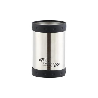 Pearl Metal Cooler Can Holder Cover Cooler Tumbler 350ml Double Wall Vacuum Insulation Black Cool Storage D-6740