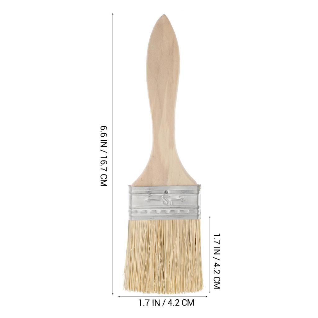 NOLITOY Wooden Handle Paint Paint Brushes for and x cm Brushes, 10-Piece Set, Multi-Purpose Walls, Furniture, Barbecues, 16.7 4.2