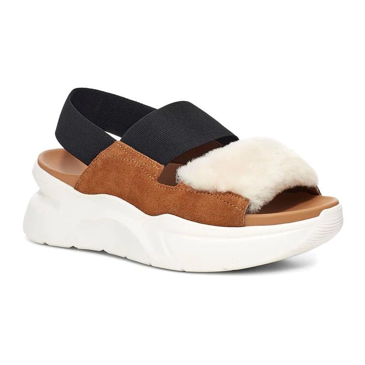 UGG Sports Sandals 'Chestnut Brown Black White' Women's 1119771-CHE