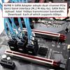 Cablecc 6Gbps NVMe M-Anahtar PCI Express NGFF M.2-9 Port SATA 3.0 Adaptör Dönüştürücü Sabit Disk Genişletme Kartı 2280 NAS Bilgisayarlar İçin
