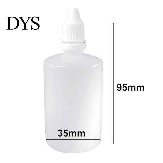 50ml Mini Empty Plastic Squeezable Liquid Dropper Eye Drops Refillable Bottle