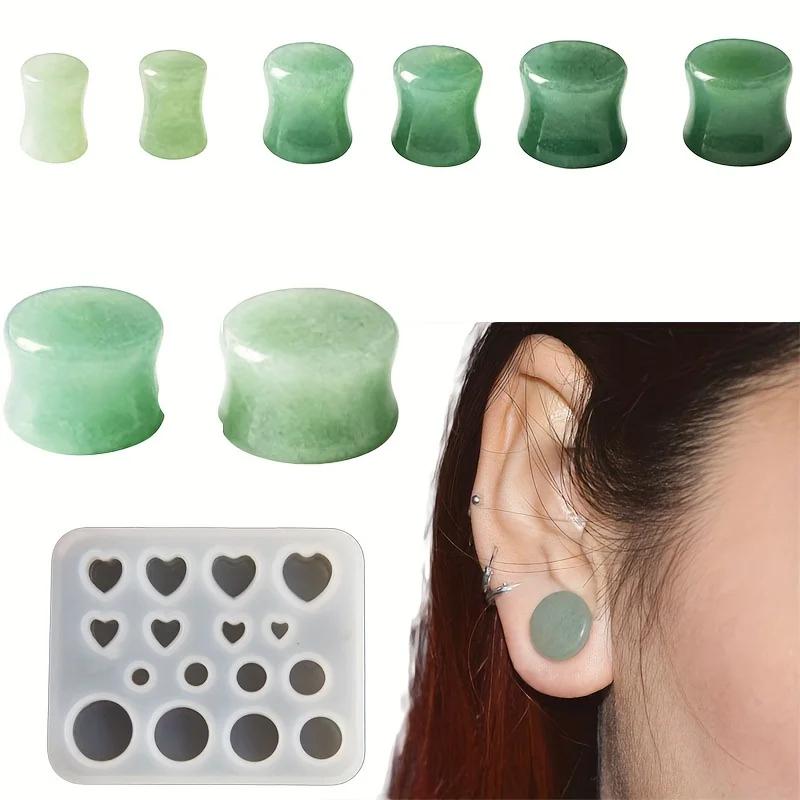 

A Top Quality DIY Silicone Molds Unique DIY Ear Stretching Mold Earlobe Stretching Accessory Silicone Jewelry Mould for Ear