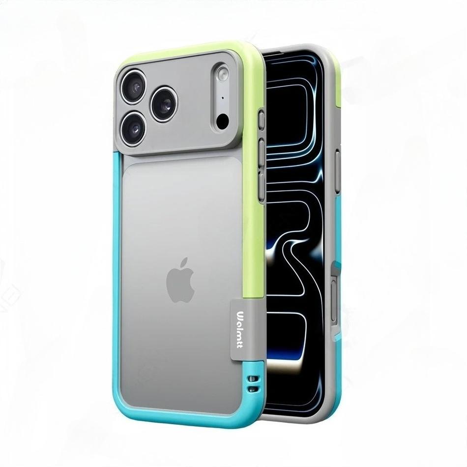 Fashion Heat Dissipation Silicone Frame Case For IPhone 17 Pro Max Air 16 Pro 15 14 Bare-metal Shockproof Camera Protector Cover