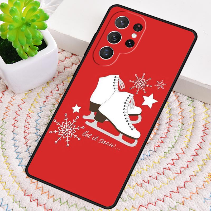 Figure Skating Ice Skating Phone Case for Samsung Galaxy note 10 pro S26 Ultra S23 S24 FE S25 S21 S22 PLUS shockproof Cove