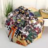 1 PC Automatic Folding Umbrella - Naruto Characters Pattern Portable Foldable Design With 8 Ribs Christmas Birthday Gifts