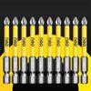 10/6pcs High Hardness Cross Screwdriver Bit Non-slip PH2 Screwdriver Set  Impact Drill Bit