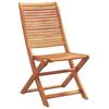 Garden Dining Set 5 pcs Brown Solid Acacia Wood