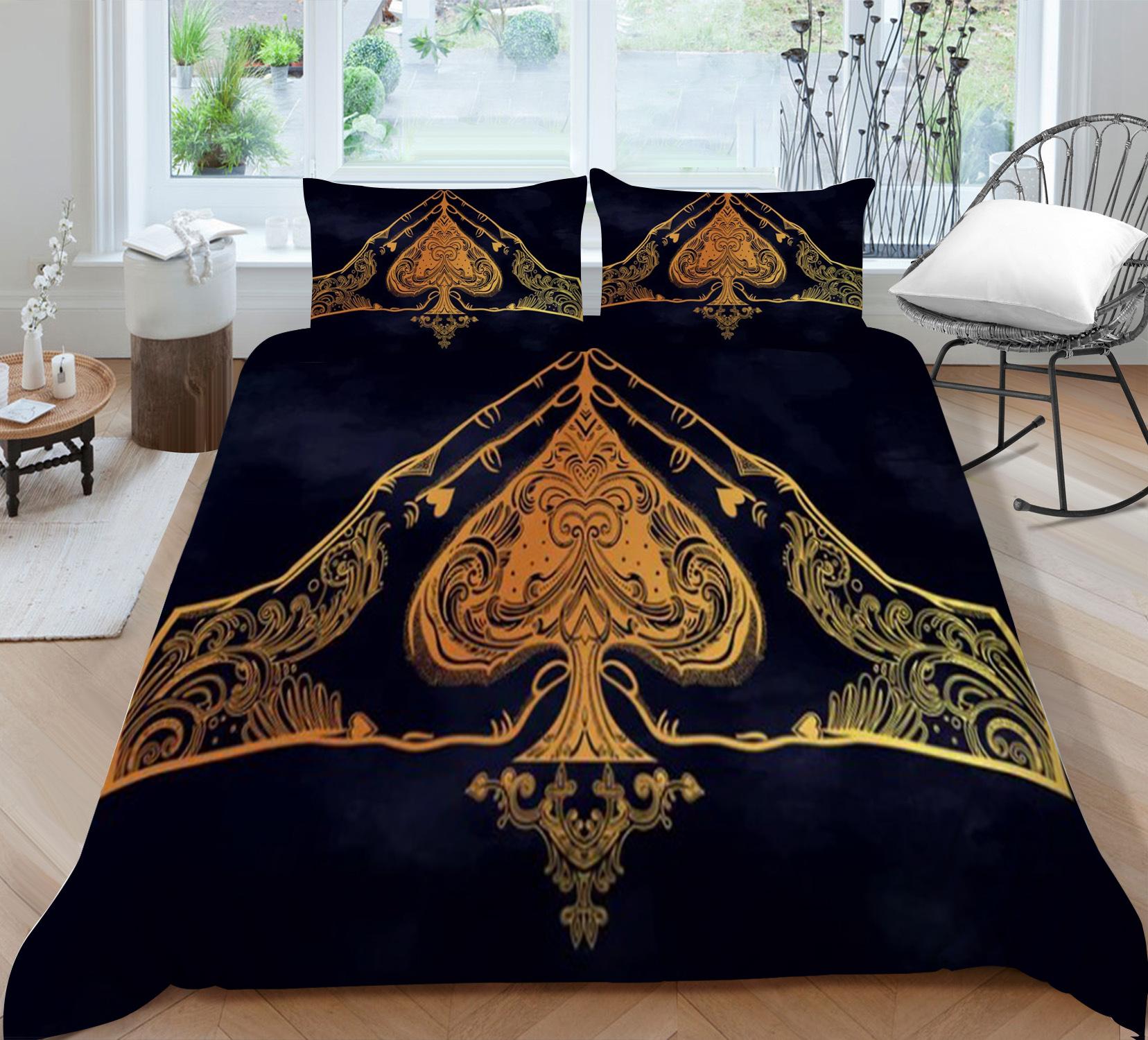 

Geometric Shape Quilt Cover Pillowcase Two Three Piece Set 3D Digital Printing Polyester 90*200