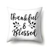 Thanksgiving Pillowcase Blessing Maple Leaf Pumpkin Sofa Cushion Cover Office Home Living Room Pillowcase
