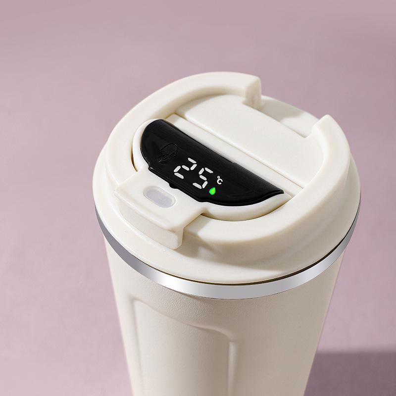 Gradient Color Smart Stainless Steel Travel Thermos Cup for Car – Portable and Stylish Water Cup for Women
