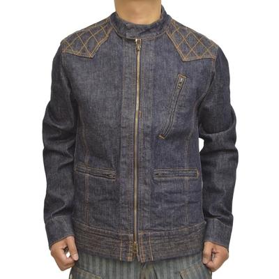 Kojima Jeans 13oz Denim Stretch Einreihige Rider American Biker RNB-5047 Jacke, Lässig, Motorrad, Stil, Herren (XL)