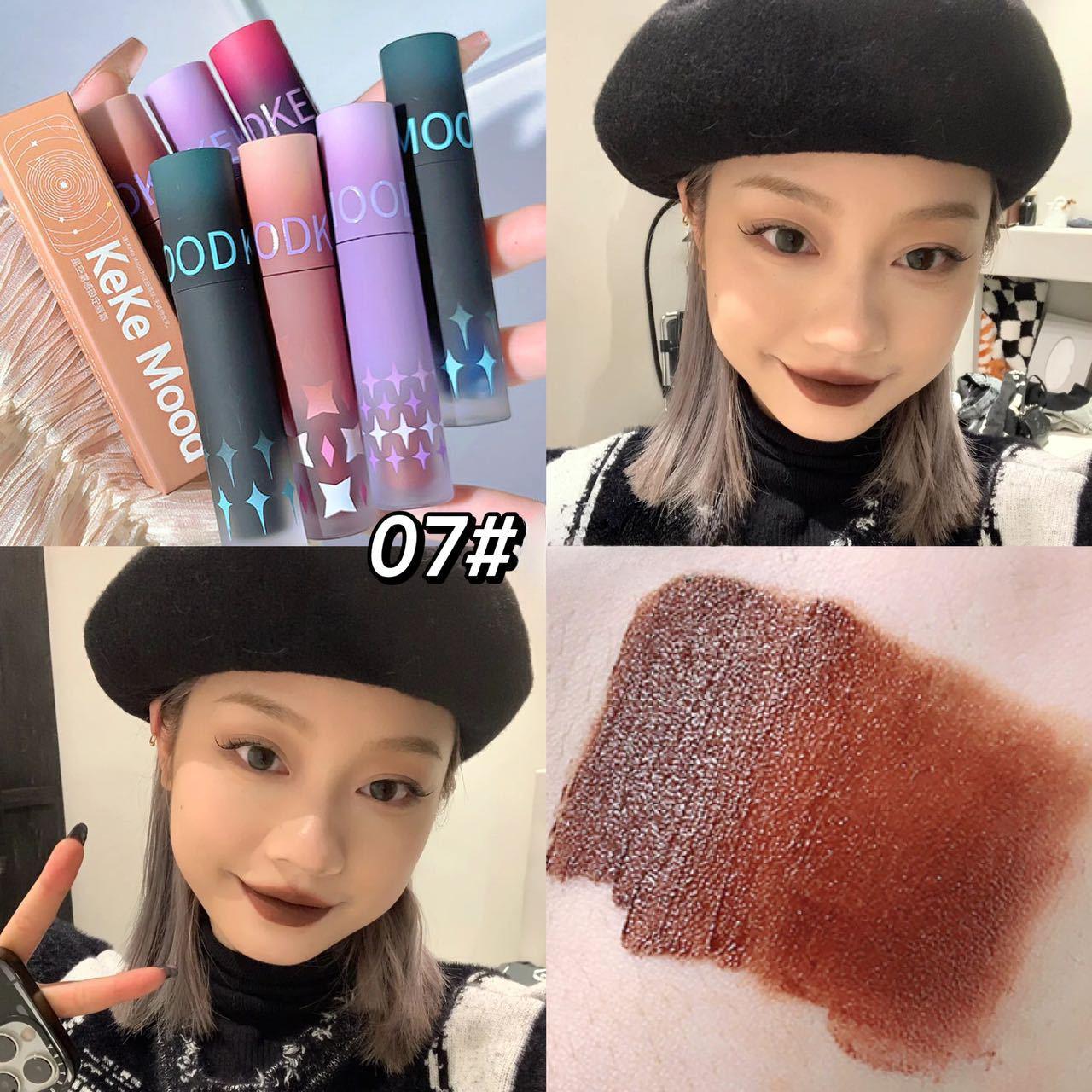 

Крем-пудра для губ «Звездное небо», бархатная матовая нишевая помада, голубиная кроваво-красная антипригарная чашка, глазурь для губ для женщин 2.5g