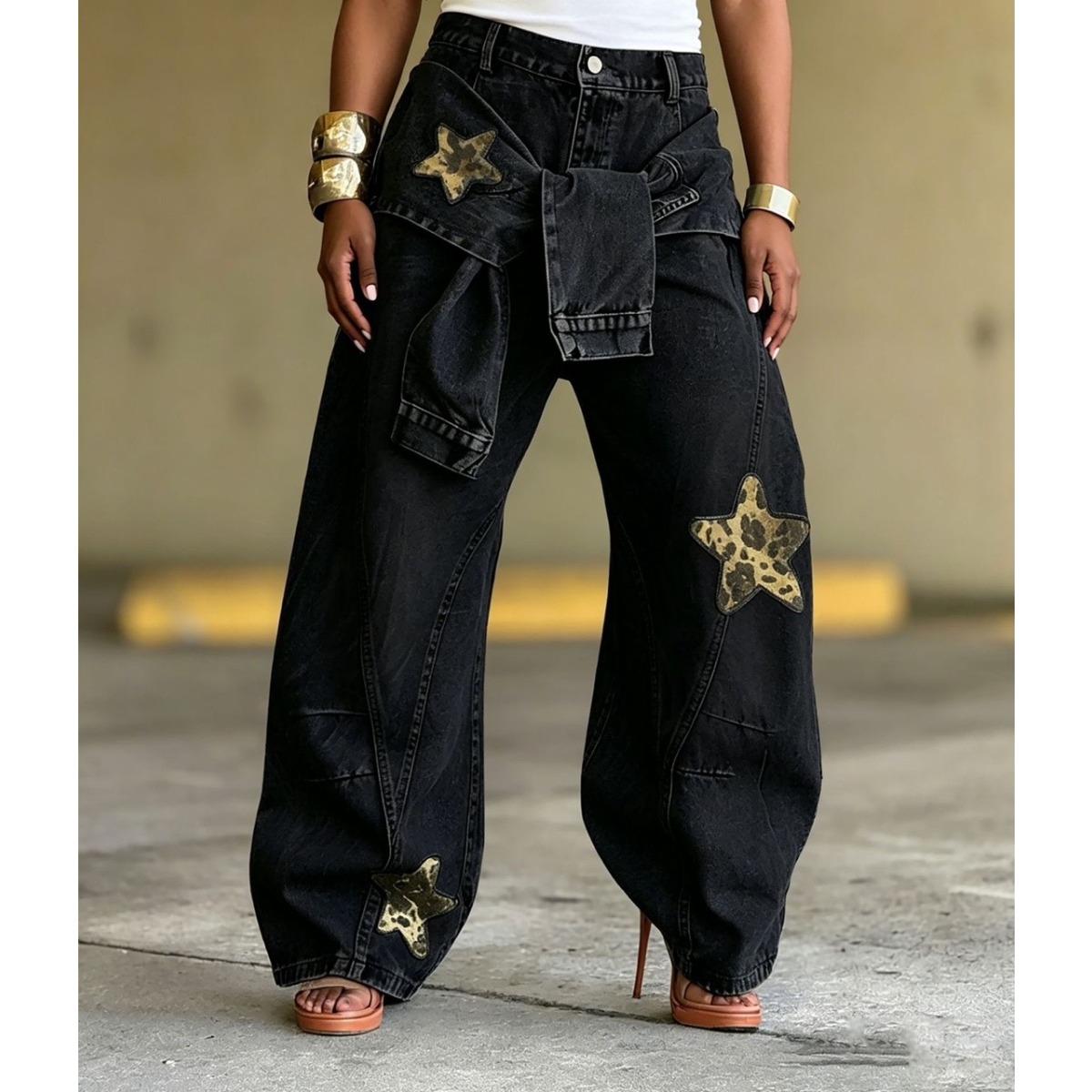 VIONA Women`s Denim Pants Star Vintage
