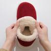 Men's 2024 Heeled Cotton Slippers - Warm, Thick-Soled Winter Indoor Shoes for Couples