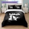 Set Biancheria da Letto 3 Pezzi Stampa Led Zeppelin Copripiumino con Due Federe Biancheria da Letto Morbida per Camera da Letto Domestica