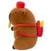 Plush Creative Capybara Toy Hat Fries Backpack Stretchable Poseable Kids Gift