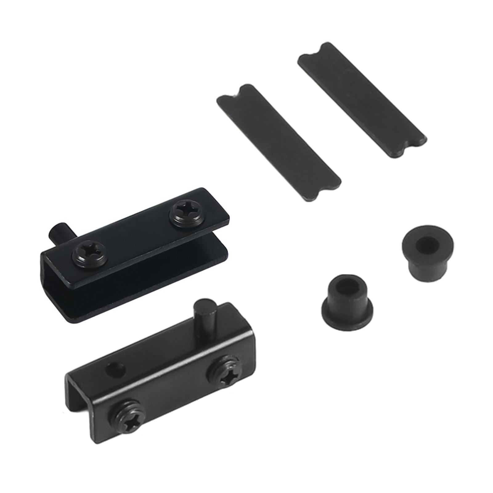 

Стеклянные Дверные Петли-Шарниры Шкаф Витрина Зажим Стеклянные Зажимы Защелки Ржавчиностойкие Без Сверления Мебельная Фурнитура Аксессуары для Дома чёрный