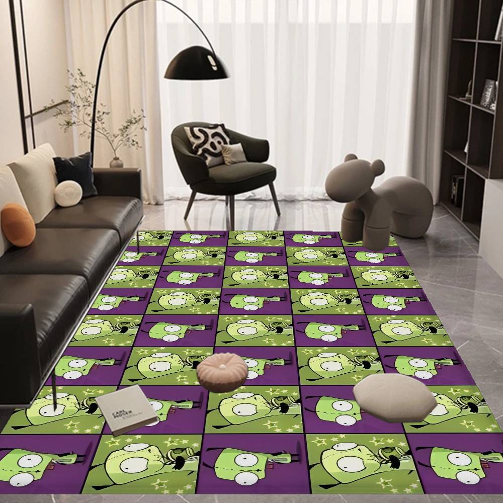 I-Invader Z-Zim Cartoon Floor Mat Nordic Style Home Doormat Bathroom-Toilet Mats Bedroom Hotel Decor Mat