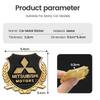 3D Metall Auto Emblem Seite Kofferraum Tür Fenster Aufkleber Dekoration Decals Für Mitsubishi Asx Lancer Pajero Outlander Delica Eclipse