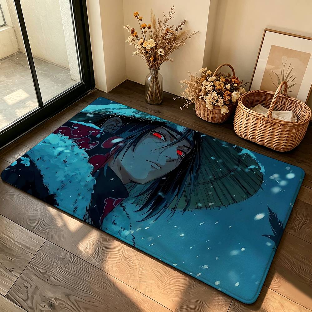Anime N-Naruto-S Carpet Bathroom Anti-slip Mat Door Mat Home Decoration Mat Entrance Door Mat Scratch-resistant Door Mat